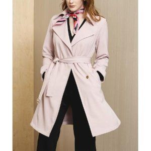 Vince Camuto Women's Belted Trench Coat Pink Size S NWT